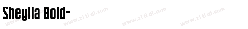 Sheylla Bold字体转换
